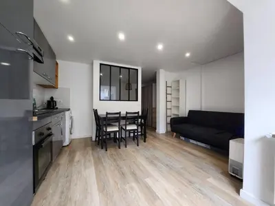 Cuisine ou kitchenette dans l'établissement Charment studio proche Paris 15