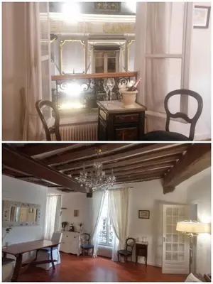 Coin salon dans l'établissement Cœur de Paris Montorgueil - Heart of Paris - Charming super central apartment for your ideal Parisian days
