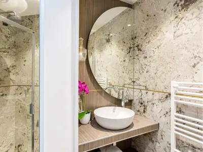 Salle de bains dans l'établissement Merveil - Luxury Suite - Notre Dame - Monge