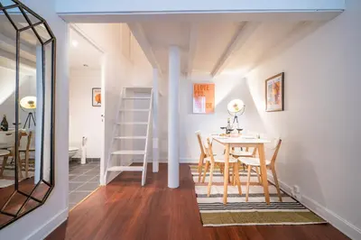 Plan de l'établissement Charming Garden Apartment in Le Marais