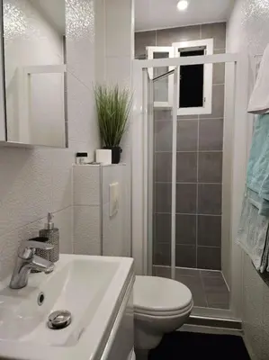 Salle de bains dans l'établissement Appartement Proche Metro Paris