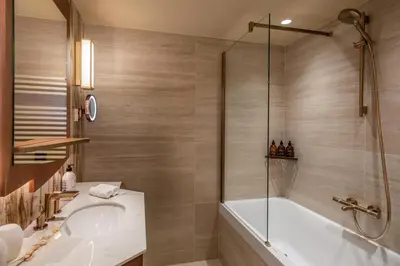 Salle de bains dans l'établissement Hôtel La Bourdonnais by Inwood Hotels