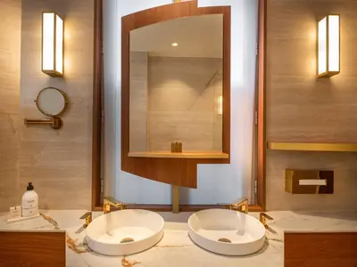Salle de bains dans l'établissement Hôtel La Bourdonnais by Inwood Hotels