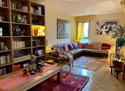 Coin salon dans l'établissement Duplex Paris & Parc des Princes