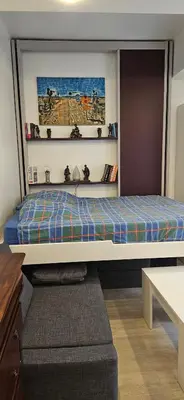Un ou plusieurs lits dans un hébergement de l'établissement STUDIO 22M2 A IVRY/SEINE-A 200 METRES DE PARIS. PROCHE METRO 7