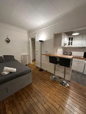 Cuisine ou kitchenette dans l'établissement Studio idéal proche centre Paris