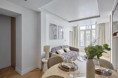 Coin salon dans l'établissement Apartment Centre de Paris by Studio prestige