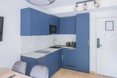 Cuisine ou kitchenette dans l'établissement Le Saint-Germain - Porte d'Orléans - Cité Universitaire Paris 14