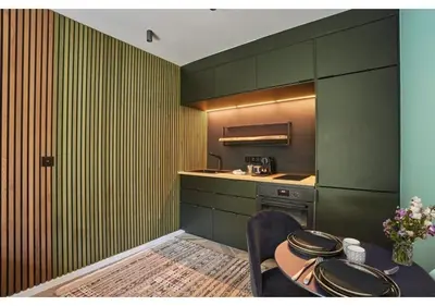Cuisine ou kitchenette dans l'établissement Studio in Neuilly Porte Maillot by Studio prestige