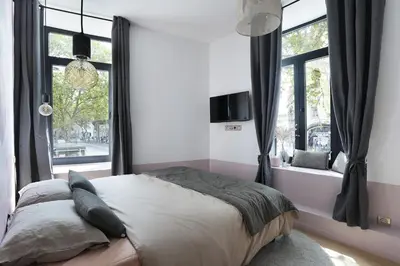 Un ou plusieurs lits dans un hébergement de l'établissement Apartment Saint Germain des Prés by Studio prestige