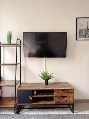Télévision ou salle de divertissement dans l'établissement Cosy Appart Centre de Paris