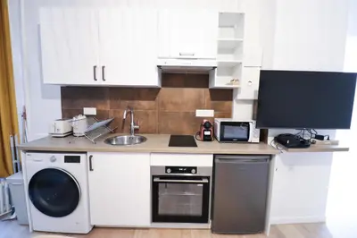 Cuisine ou kitchenette dans l'établissement Studio 4pers#Opera# Musée du Louvre# Place Vendôme#AC