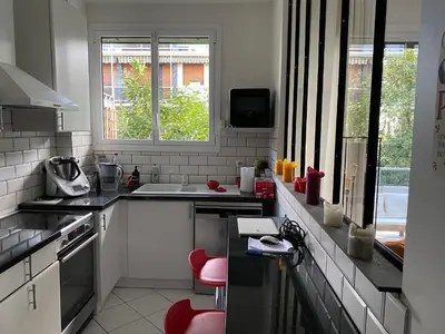 Cuisine ou kitchenette dans l'établissement Appartement 65m2 avec balcon