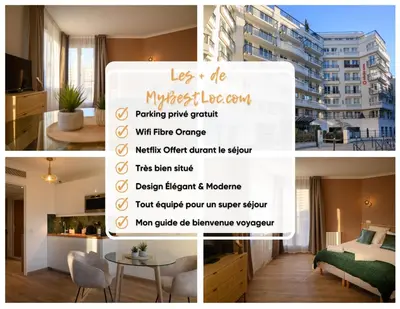 Télévision ou salle de divertissement dans l'établissement Sweet'Issy - Balcon - Parking - Climatisation - WIFI - MyBestLoc