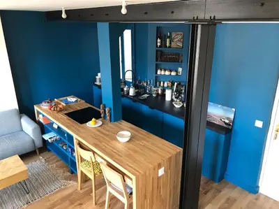 Cuisine ou kitchenette dans l'établissement Appartement duplex refait à neuf calme et lumineux