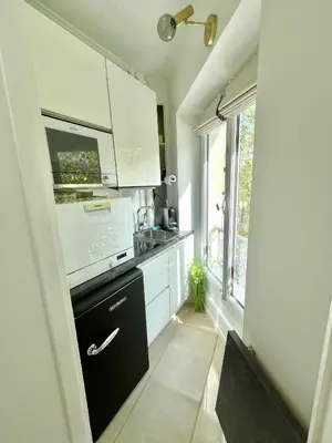 Cuisine ou kitchenette dans l'établissement Studio près des Champs-Élysées