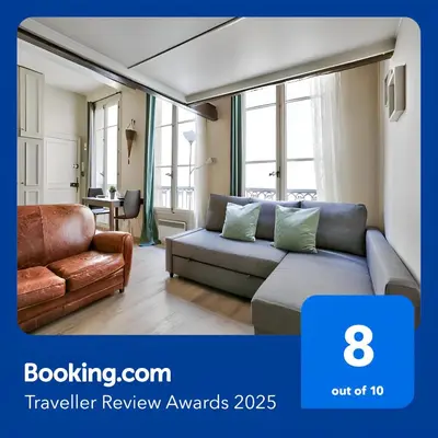 Plan de l'établissement Studio Mezzanine Quartier Luxembourg Free Netflix