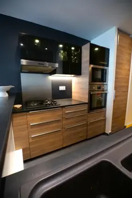 Cuisine ou kitchenette dans l'établissement Beautiful parisian loft style in the heart of Paris
