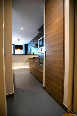 Cuisine ou kitchenette dans l'établissement Beautiful parisian loft style in the heart of Paris