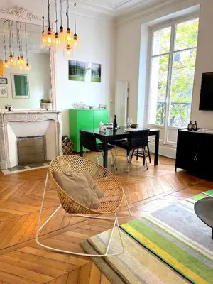Cuisine ou kitchenette dans l'établissement L'appartement Michel-Ange