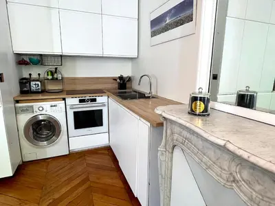 Cuisine ou kitchenette dans l'établissement L'appartement Michel-Ange
