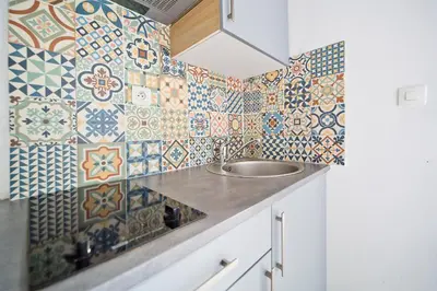 Cuisine ou kitchenette dans l'établissement Clery 31