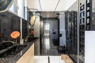 Salle de bains dans l'établissement Loft in Pernety