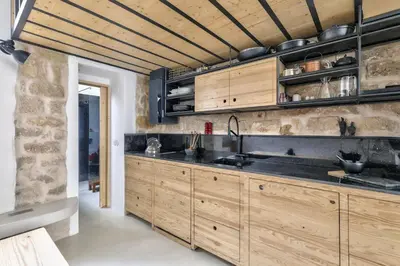 Cuisine ou kitchenette dans l'établissement Loft in Pernety