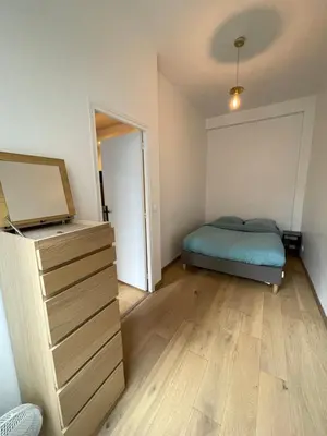 Un ou plusieurs lits dans un hébergement de l'établissement confortable appartement 3 pièces Flatters