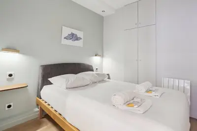 Un ou plusieurs lits dans un hébergement de l'établissement 315-Suite Pascal - Superb apartment in Paris