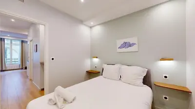Un ou plusieurs lits dans un hébergement de l'établissement 315-Suite Pascal - Superb apartment in Paris