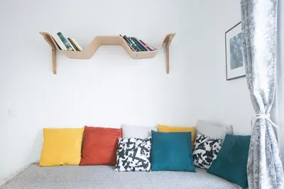 Coin salon dans l'établissement Charming 1 Bedroom Marais Hideaway - FB17A