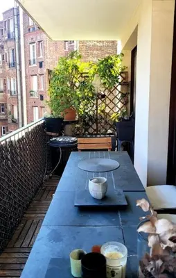 Balcon ou terrasse dans l'établissement Lovely Artist Appartment