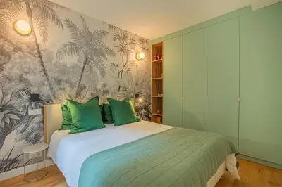Un ou plusieurs lits dans un hébergement de l'établissement Montmartre Rochechouart - 1 Bed Apt Sleeps 2