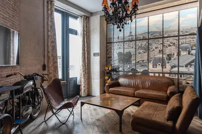 Coin salon dans l'établissement Superbe Hammam à Paris Montparnasse