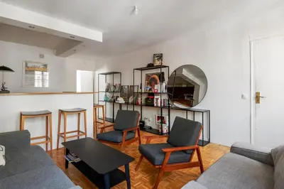 Coin salon dans l'établissement Appartement Garnet - Welkeys