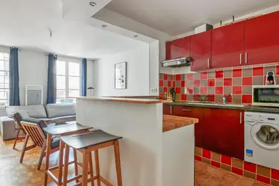 Cuisine ou kitchenette dans l'établissement Appartement Garnet - Welkeys