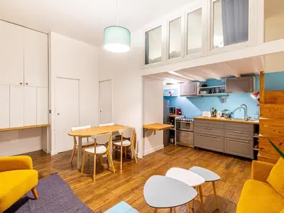 Cuisine ou kitchenette dans l'établissement Joli - Lovely studio Paris