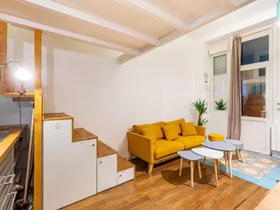 Coin salon dans l'établissement Joli - Lovely studio Paris