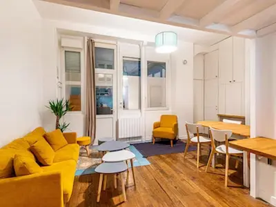 Coin salon dans l'établissement Joli - Lovely studio Paris