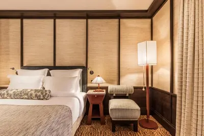 Un ou plusieurs lits dans un hébergement de l'établissement Hotel Hana