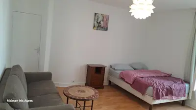 Un ou plusieurs lits dans un hébergement de l'établissement Appartement 9ème