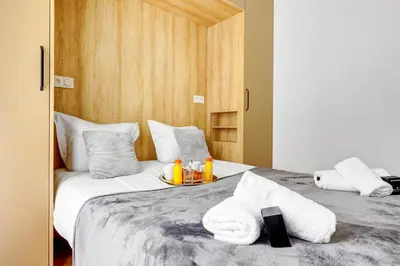 Un ou plusieurs lits dans un hébergement de l'établissement 245 Suite Mercedes - Superb apartment in Paris