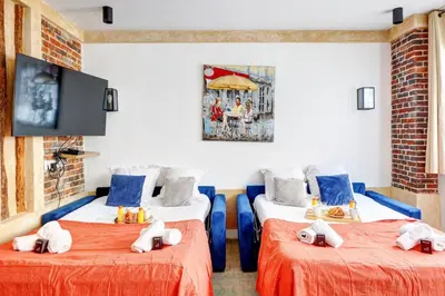 Un ou plusieurs lits dans un hébergement de l'établissement 245 Suite Mercedes - Superb apartment in Paris