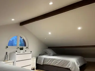 Un ou plusieurs lits dans un hébergement de l'établissement B1 Appart 2022 - 10min PARIS/EXPO - 5 rooms/6 beds