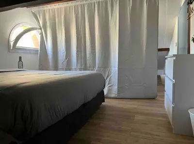 Un ou plusieurs lits dans un hébergement de l'établissement B1 Appart 2022 - 10min PARIS/EXPO - 5 rooms/6 beds