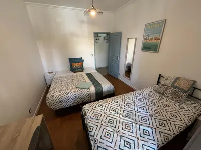 Un ou plusieurs lits dans un hébergement de l'établissement B0 Appart 2022 - 10min PARIS/EXPO - 5 rooms/6 beds