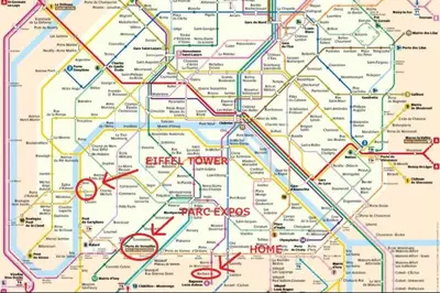Plan de l'établissement B0 Appart 2022 - 10min PARIS/EXPO - 5 rooms/6 beds