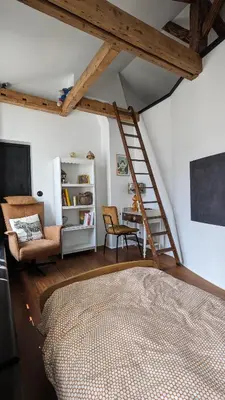 Cuisine ou kitchenette dans l'établissement Chambre privée centre de Paris proche Marais