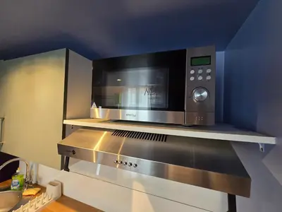 Cuisine ou kitchenette dans l'établissement 1D- Studio tout équipé 10mins de Paris Expo porte de Versailles